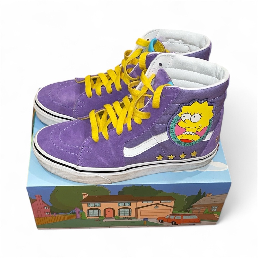 Vans X Simpsons Lisa for president high tops